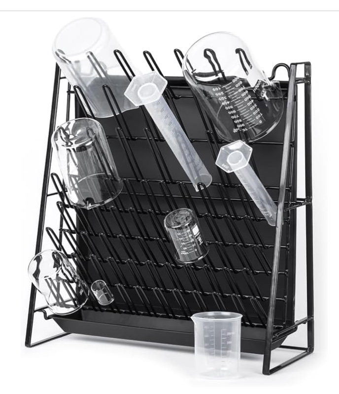 laboratory glassware drying rack